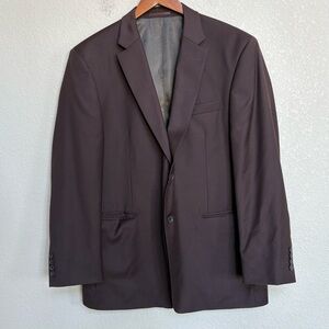 Mantoni Milan Italy Men’s Brown Wool Sport Coat Blazer Size 44R Super 140’s